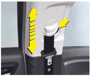 Seat belt height adjustment