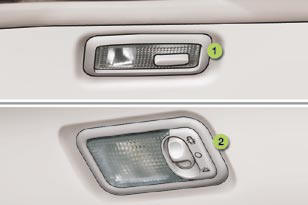 1. Rear side reading lamps