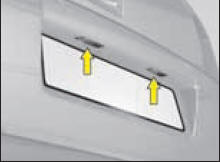 Rear number plate lamp
