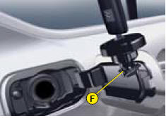 To open the fuel flap, press on the top left part of it, then pull from the edge.