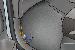 Push the exterior control B to the left