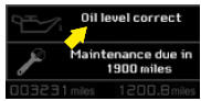 Engine oil level indicator